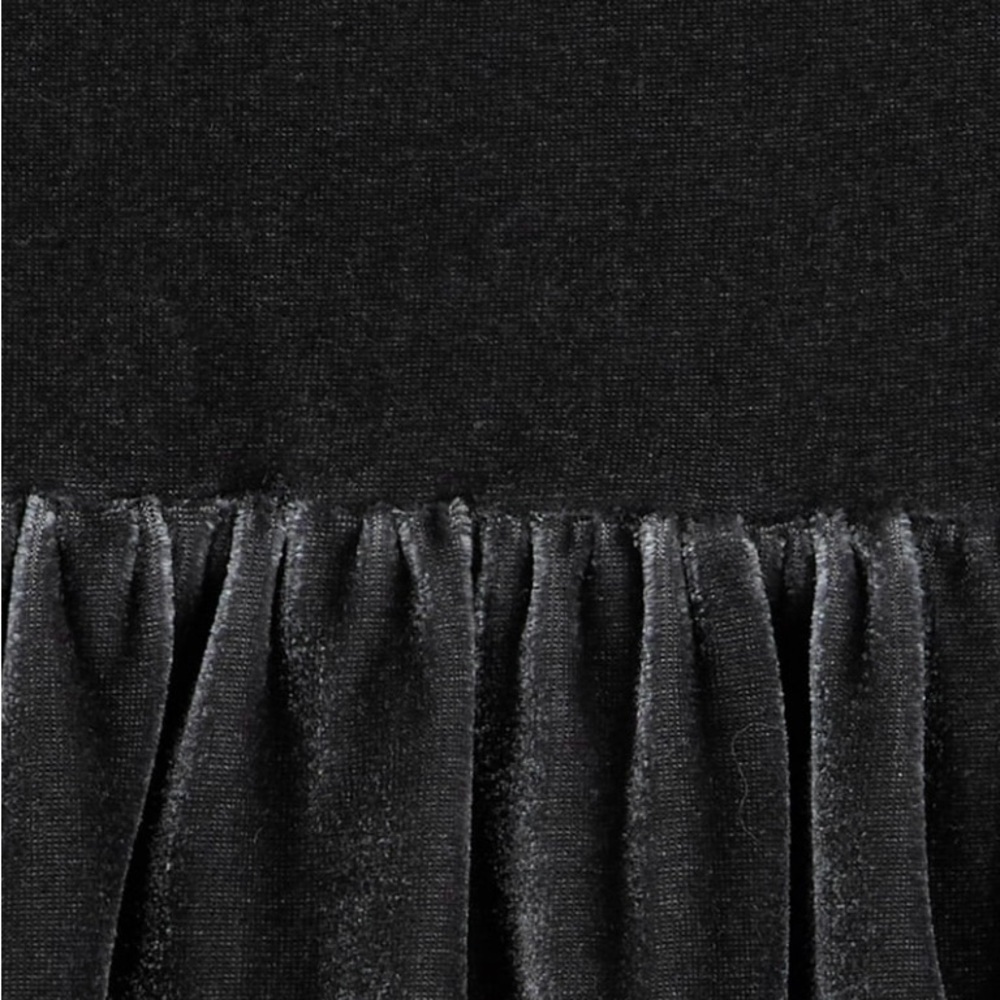 Carter’s Adorable Black Dress With White Long Sleeve Top Girls Set 3 Pieces - Picture 8 of 13